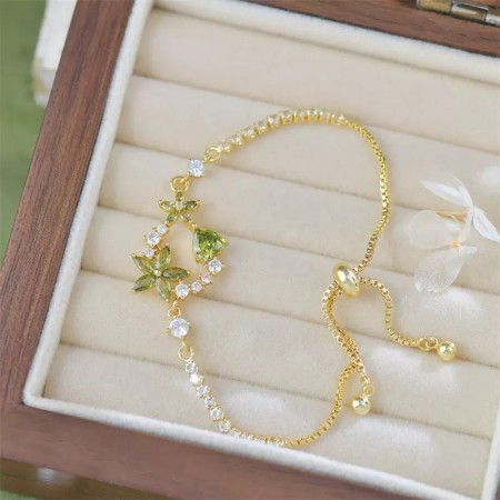 Elegant Olive Flower Bracelet-  590 Tk